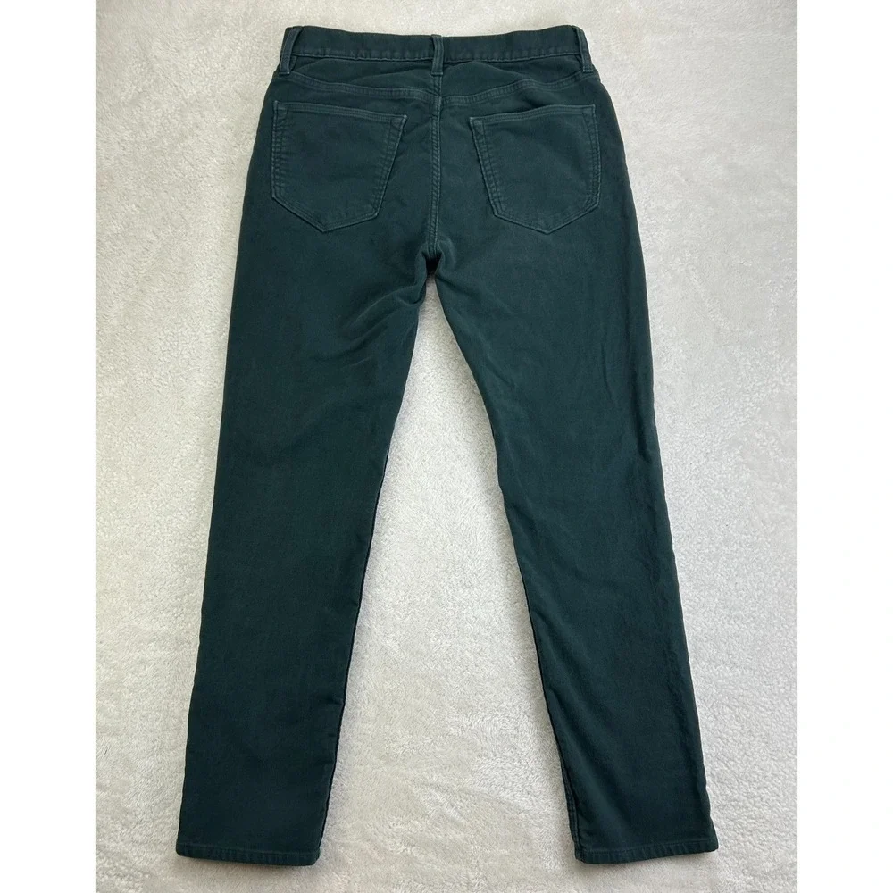 Banana Republic Brushed Pants Mens 31x30 Emerald Green Mid‎ Rise Slim Fit Casual